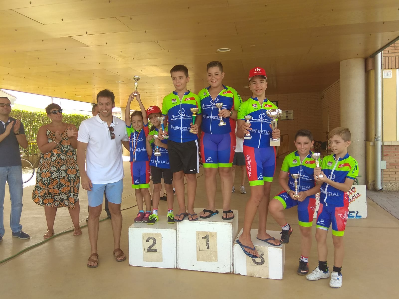 Podium Trofeo José Antonio Pecharromán