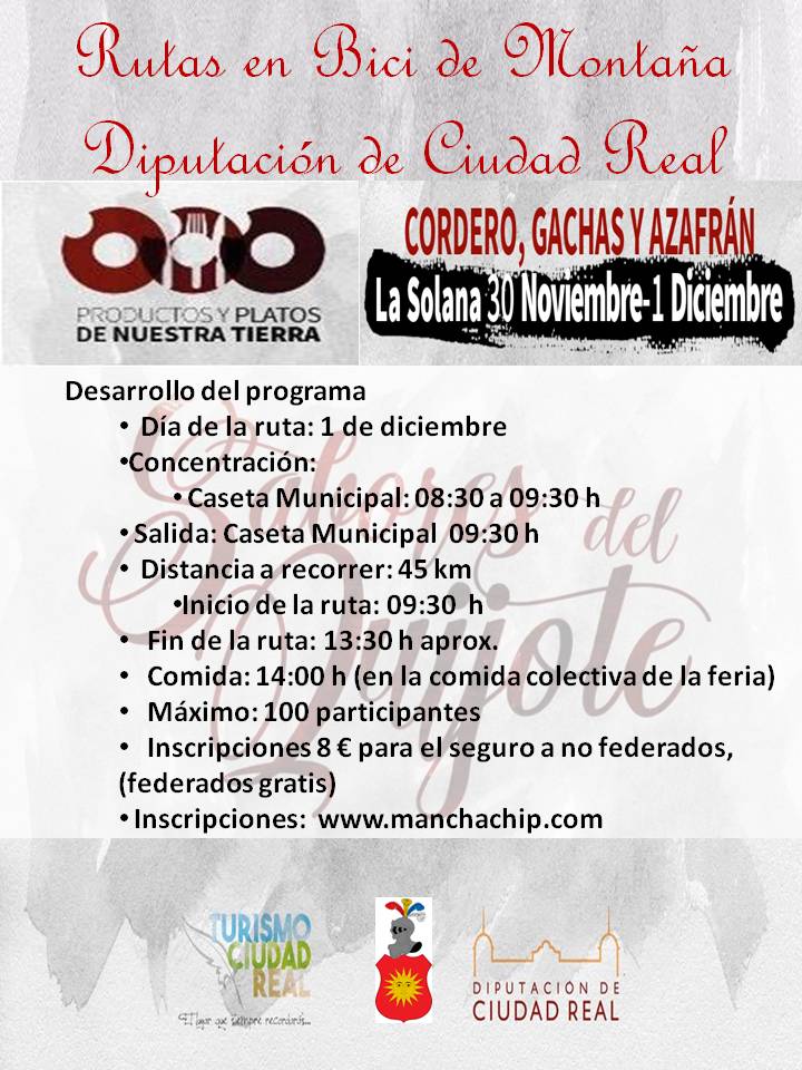 Rutas Cicloturistas BTT en Ciudad Real