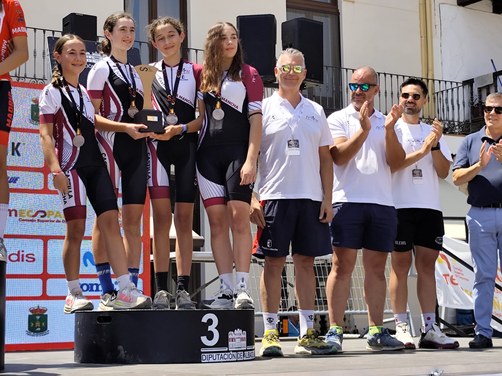Bronce por selecciones para el equipo infantil femenino de BTT en el nacional de Tarazona